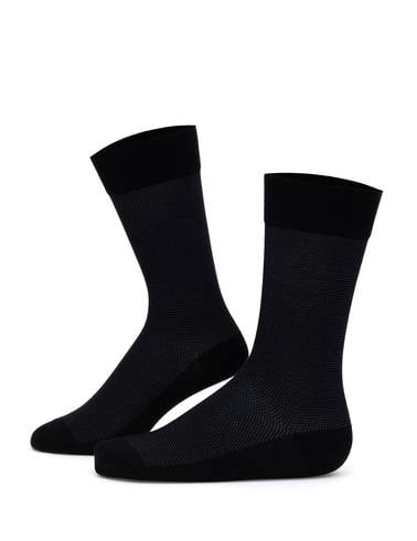 Erkek Bambu Karışımlı 3'lü Paket Gri Soket Basic Çorap