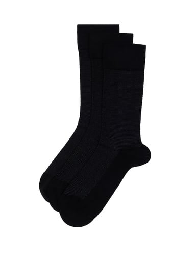 Erkek Bambu Karışımlı 3'lü Paket Siyah Soket Basic Çorap