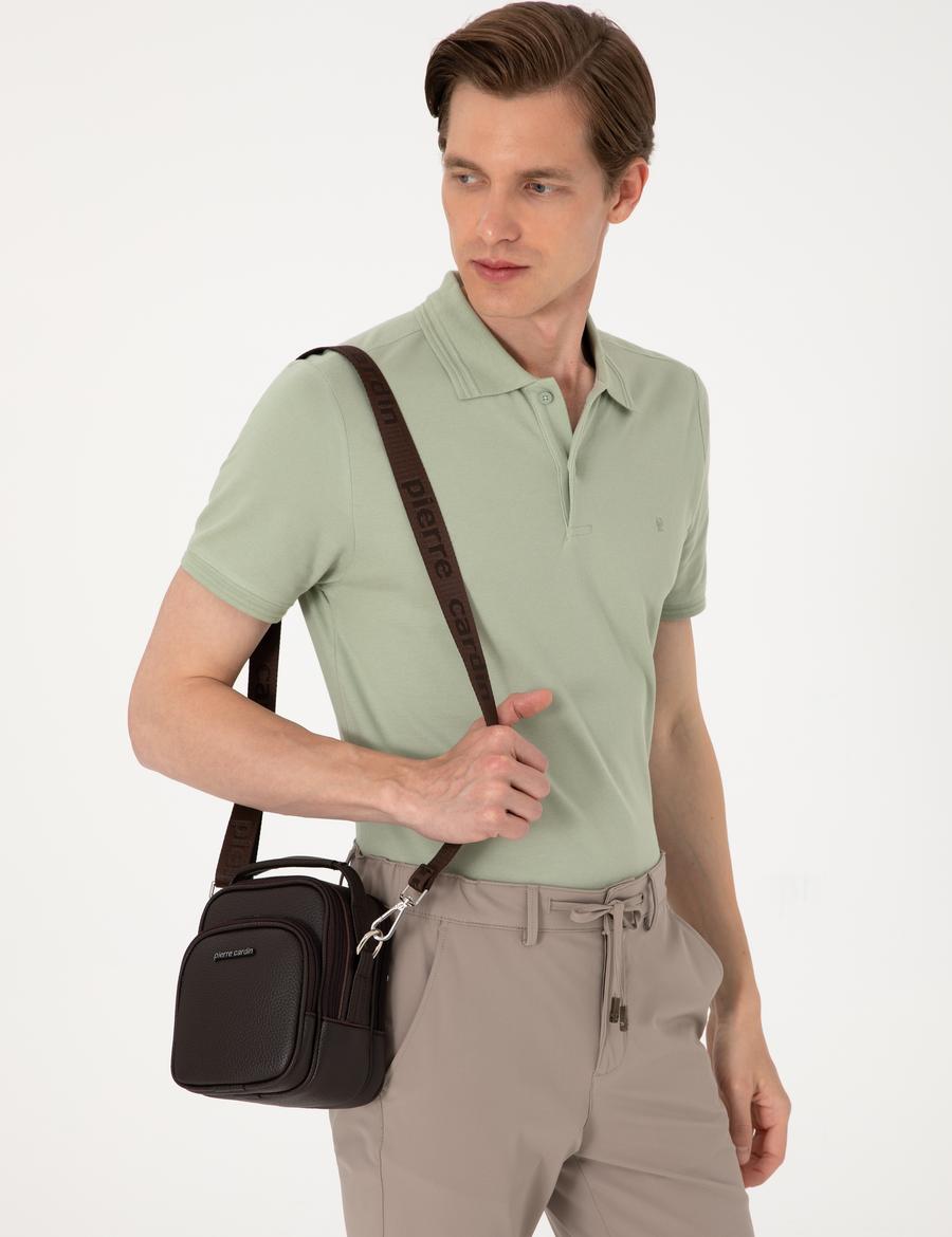 Erkek Kahverengi Omuz Çantası