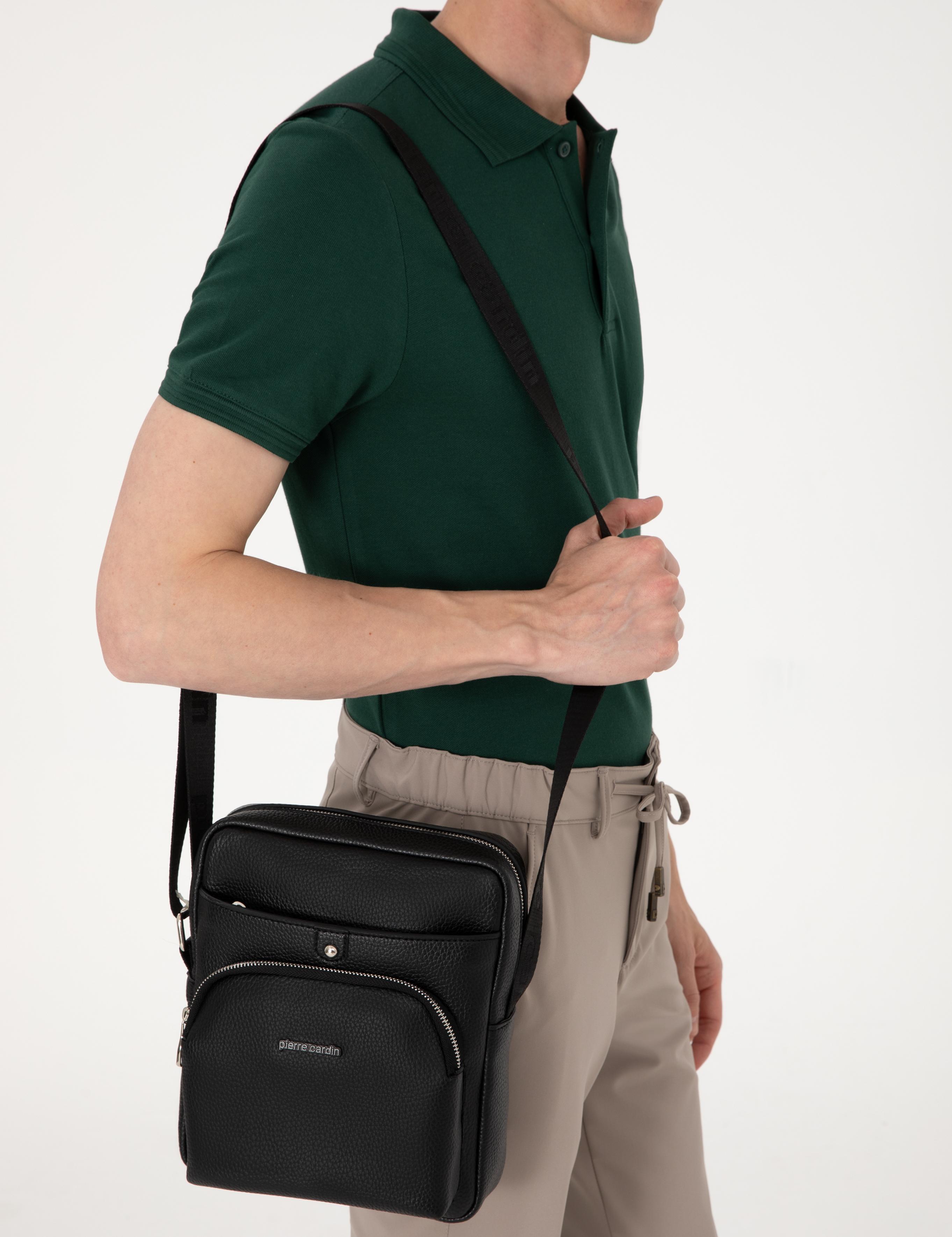 Erkek Siyah Omuz Çantası