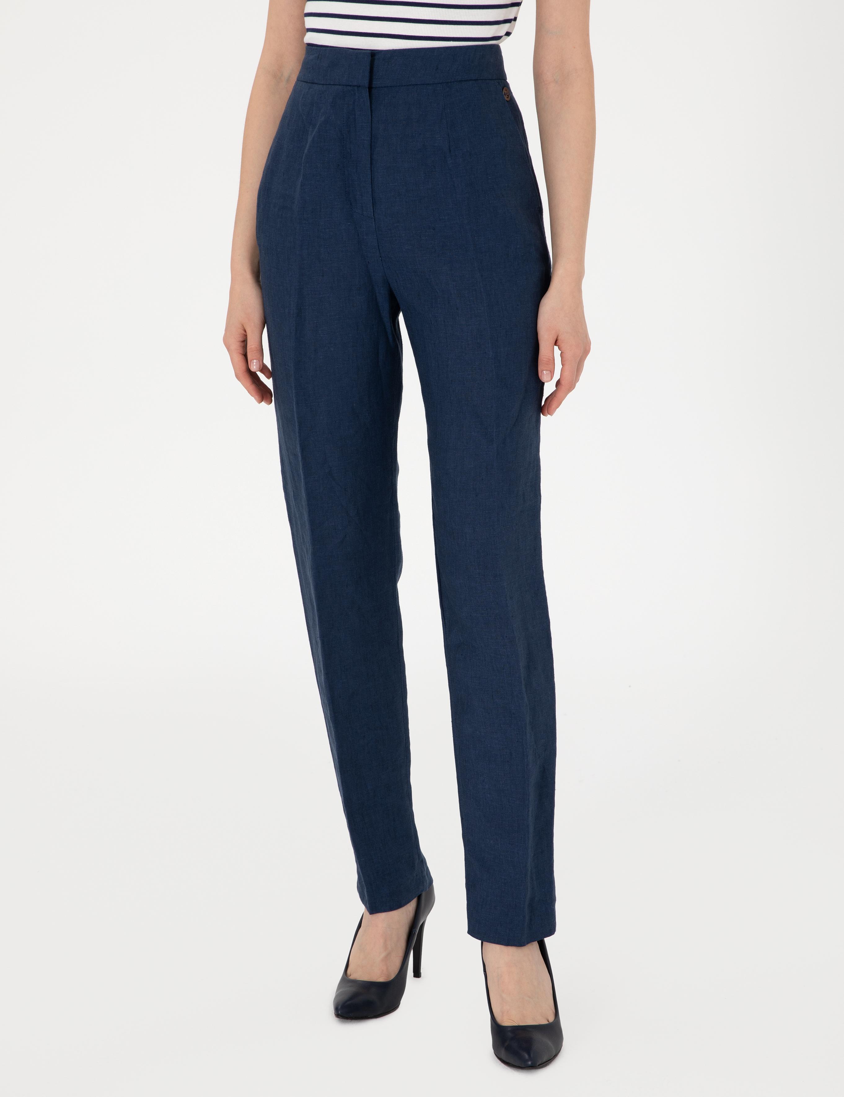 Lacivert Kumaş Pantolon