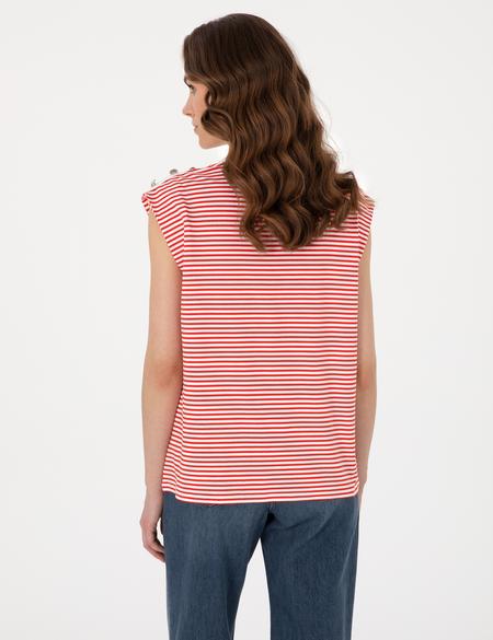 Kırmızı Regular Fit Tişört - 50307130012