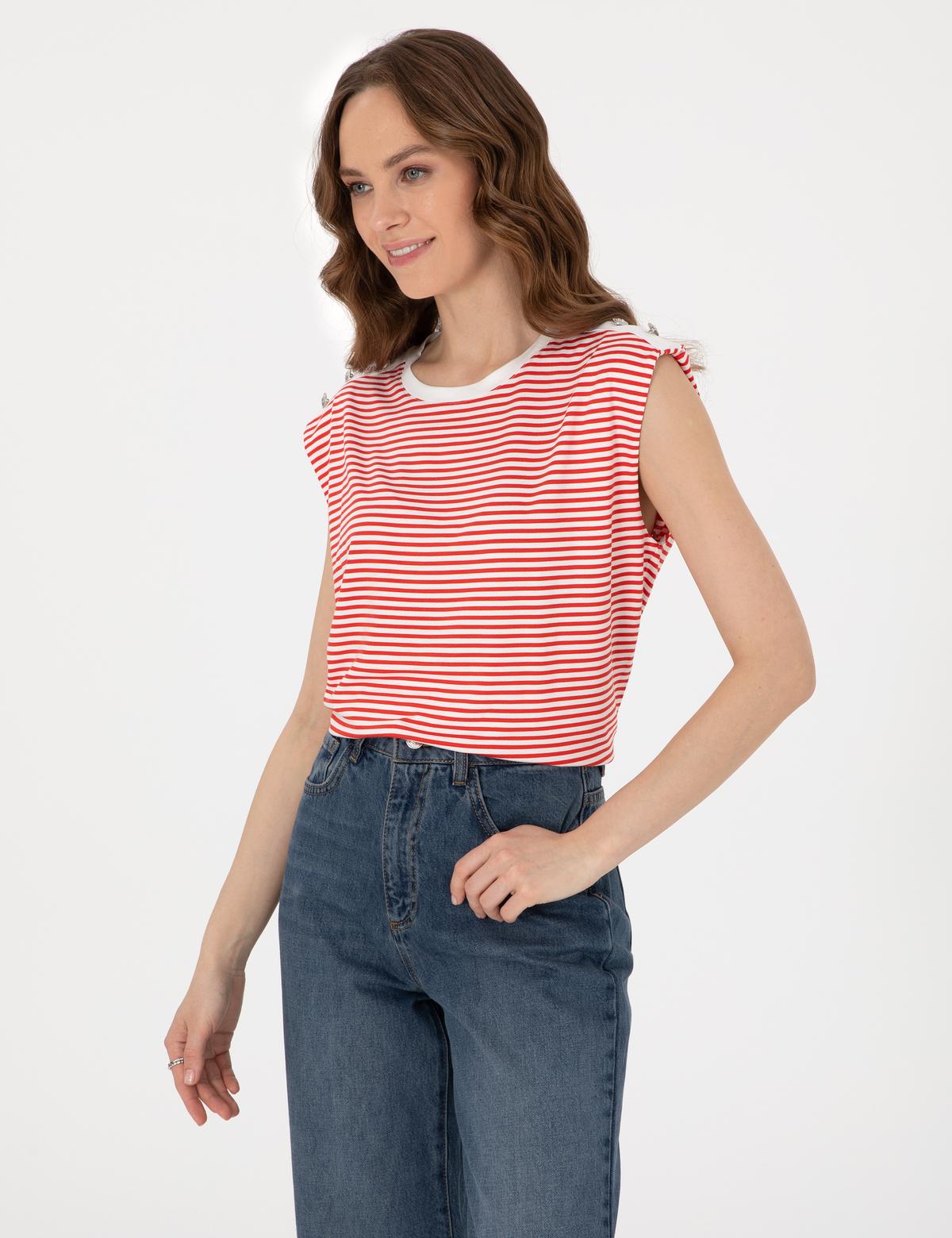 Kırmızı Regular Fit Tişört - 50307130012