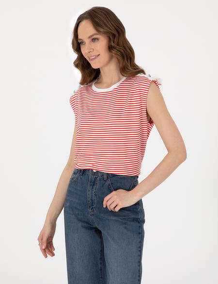 Kırmızı Regular Fit Tişört - 50307130012