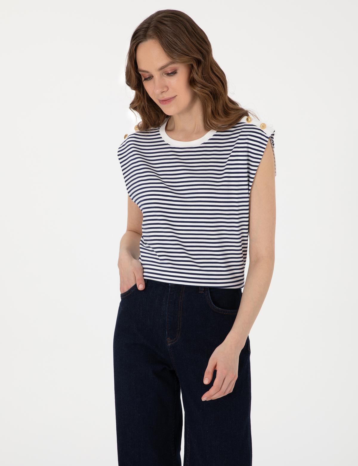 Lacivert Regular Fit Tişört - 50307130005