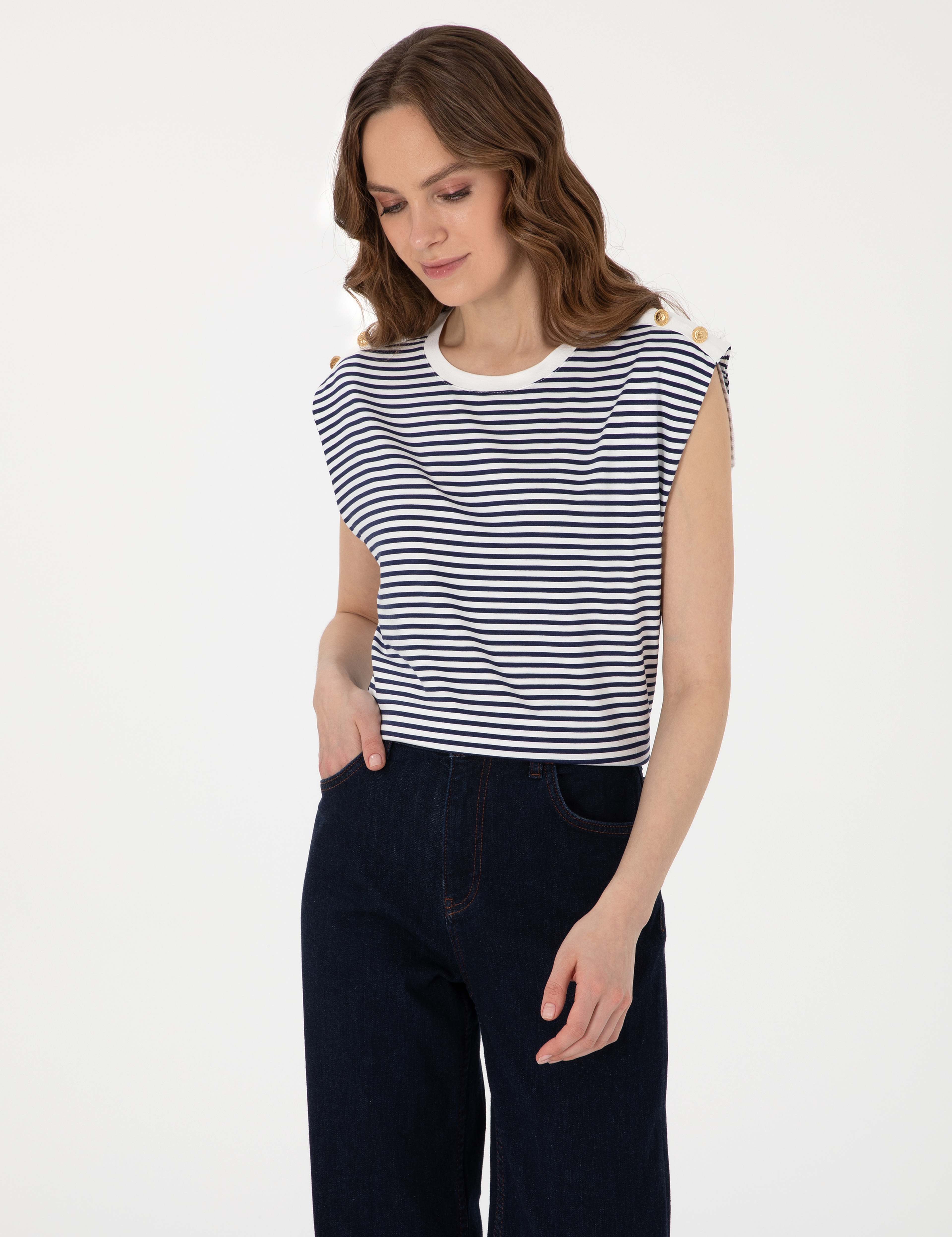Lacivert Regular Fit Tişört - Image 3