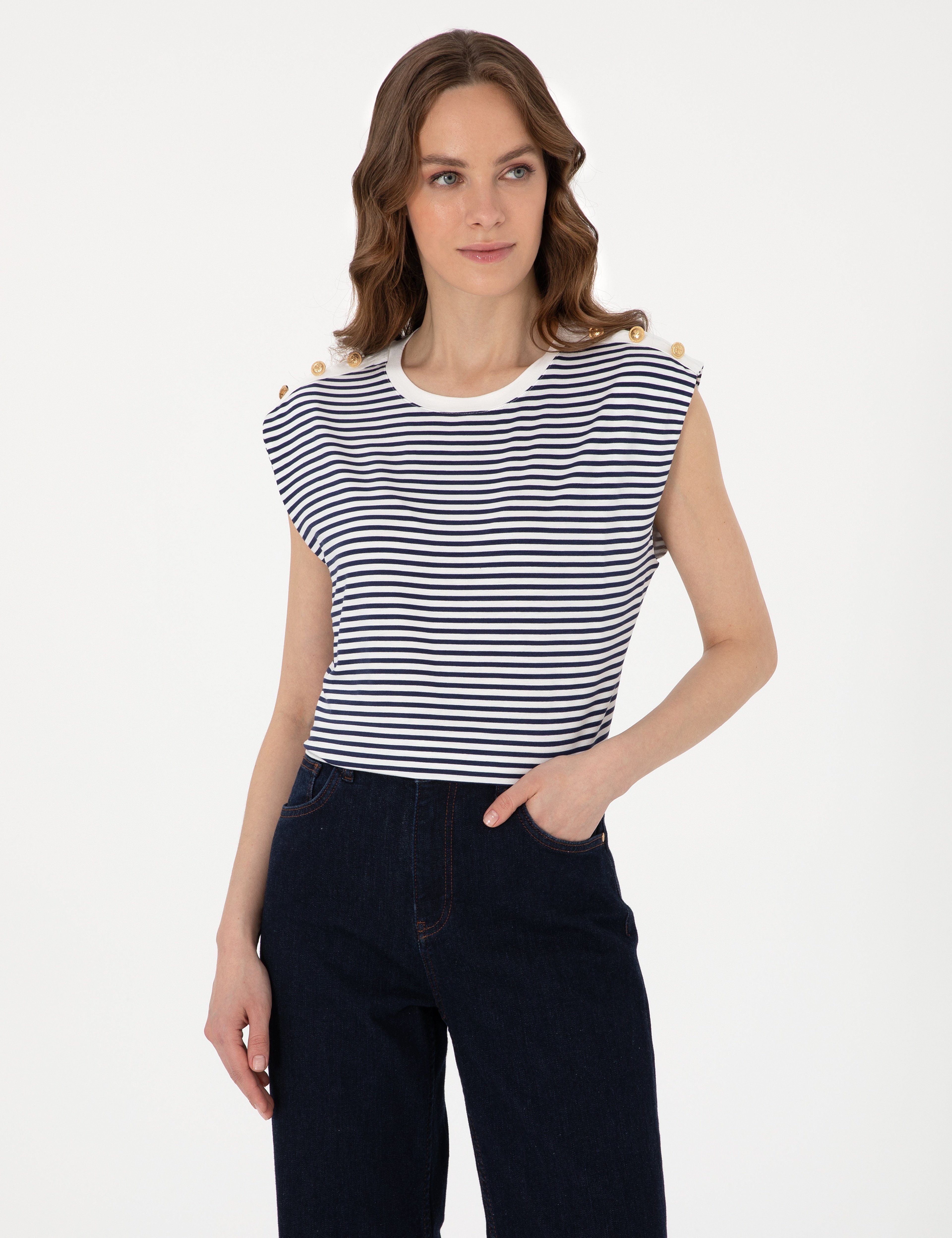 Lacivert Regular Fit Tişört - Image 1