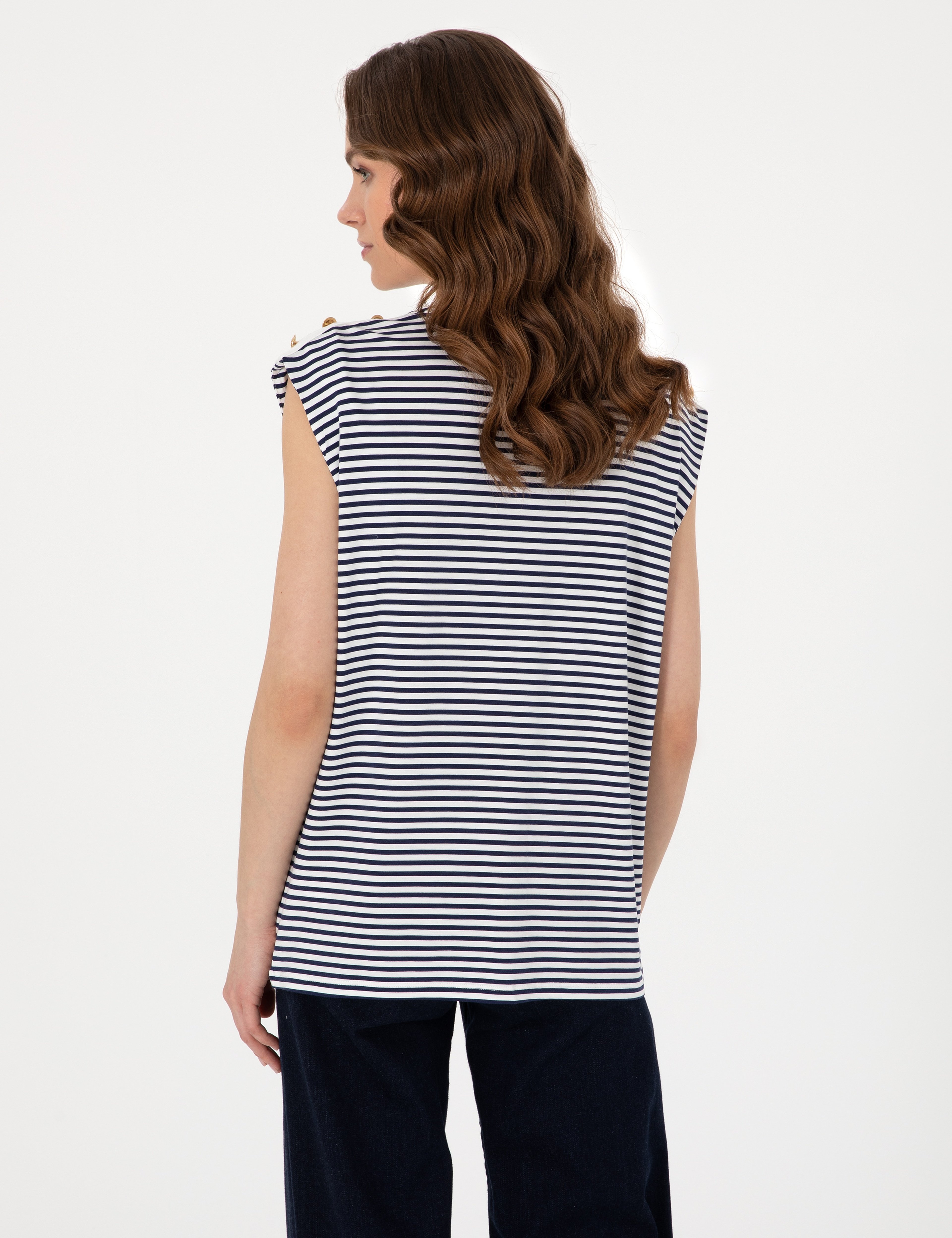 Lacivert Regular Fit Tişört - Image 5