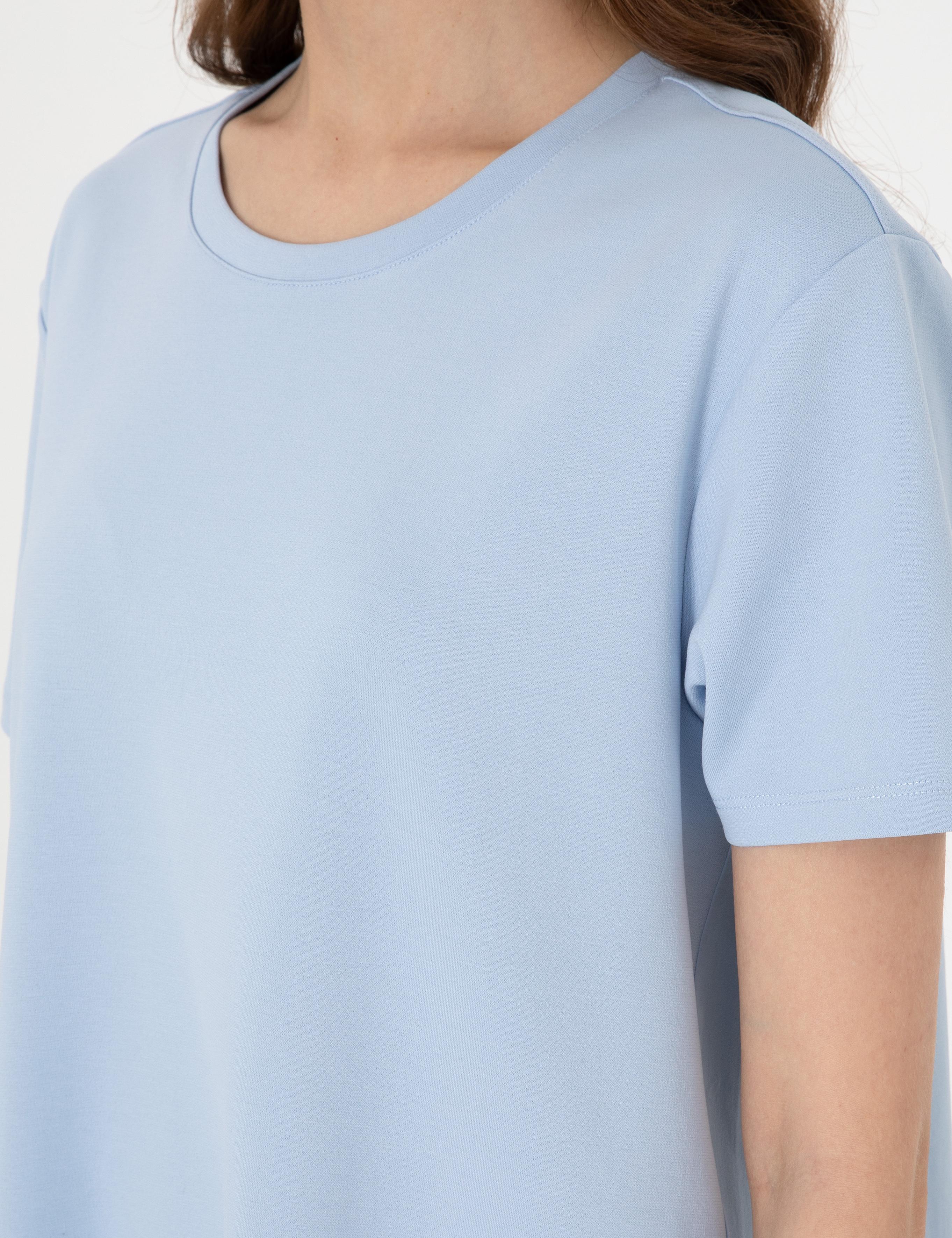 Mavi Regular Fit Örme Elbise