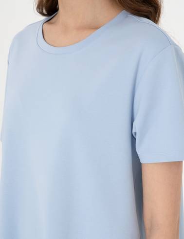 Mavi Regular Fit Örme Elbise