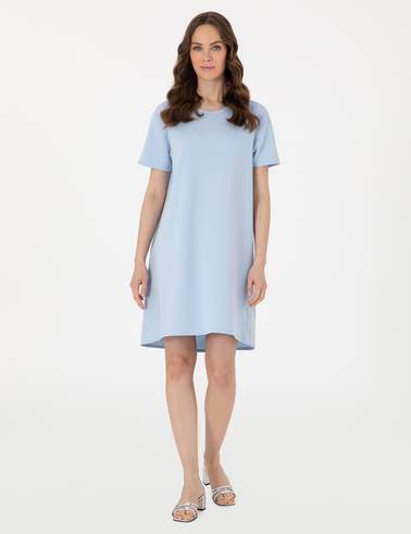 Mavi Regular Fit Örme Elbise
