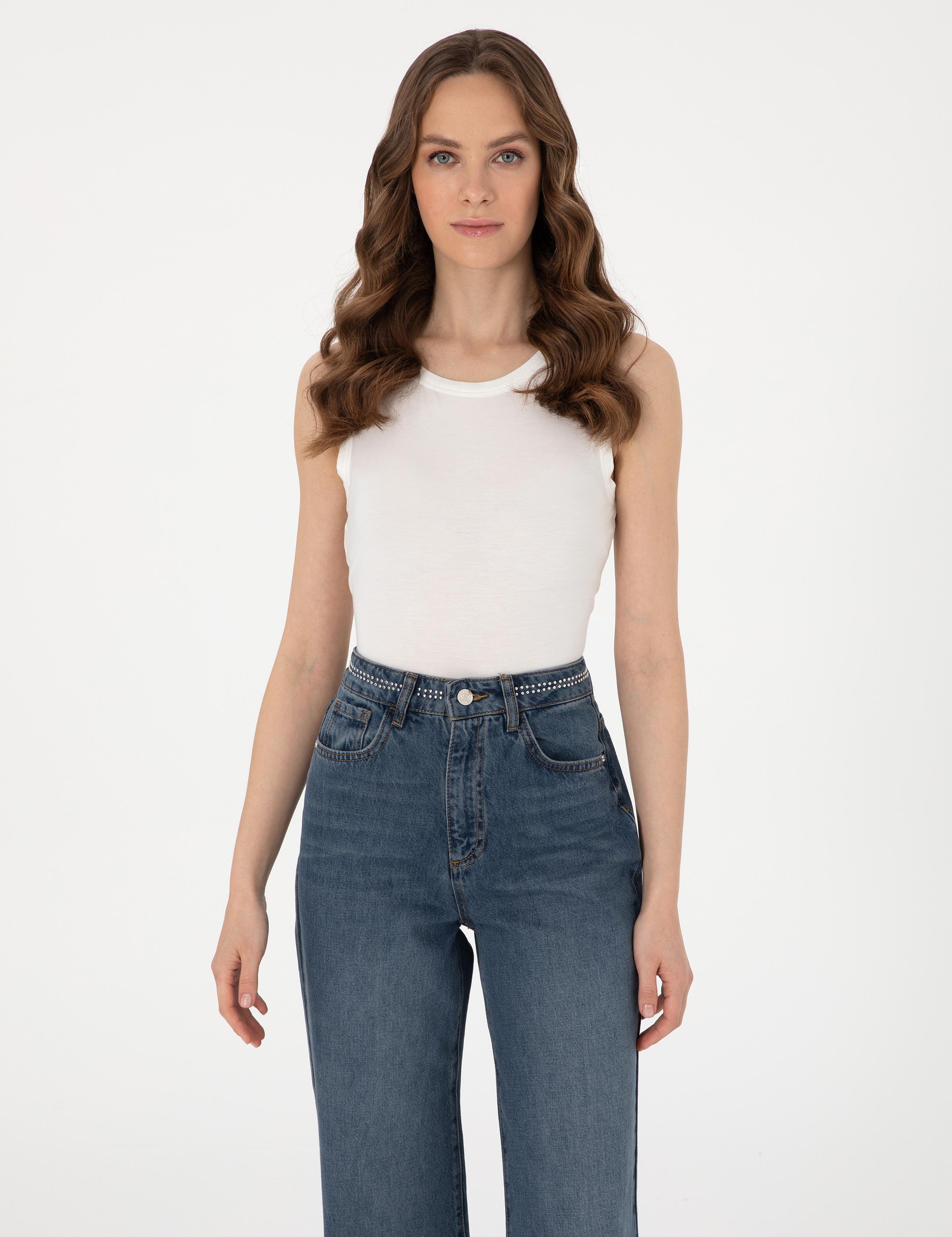 Beyaz Ex. Slim Fit Tişört