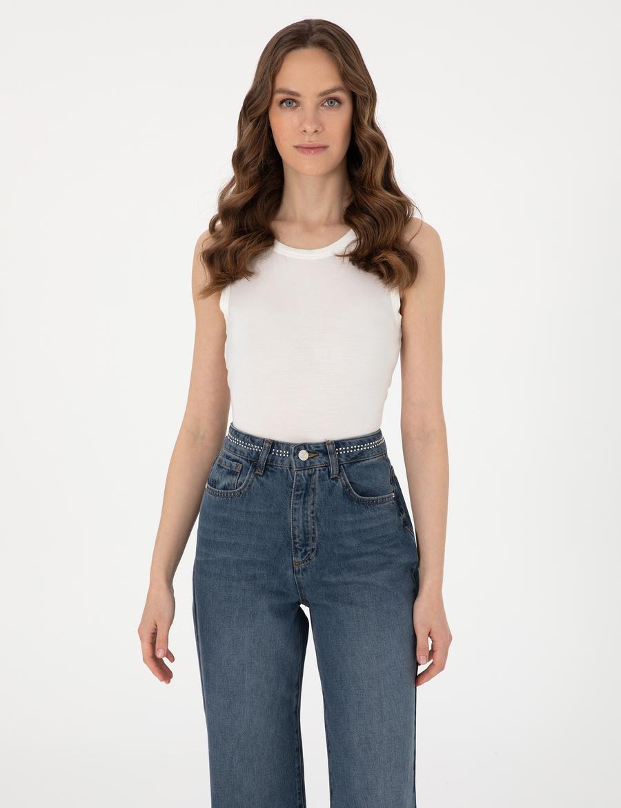 Beyaz Ex. Slim Fit Tişört