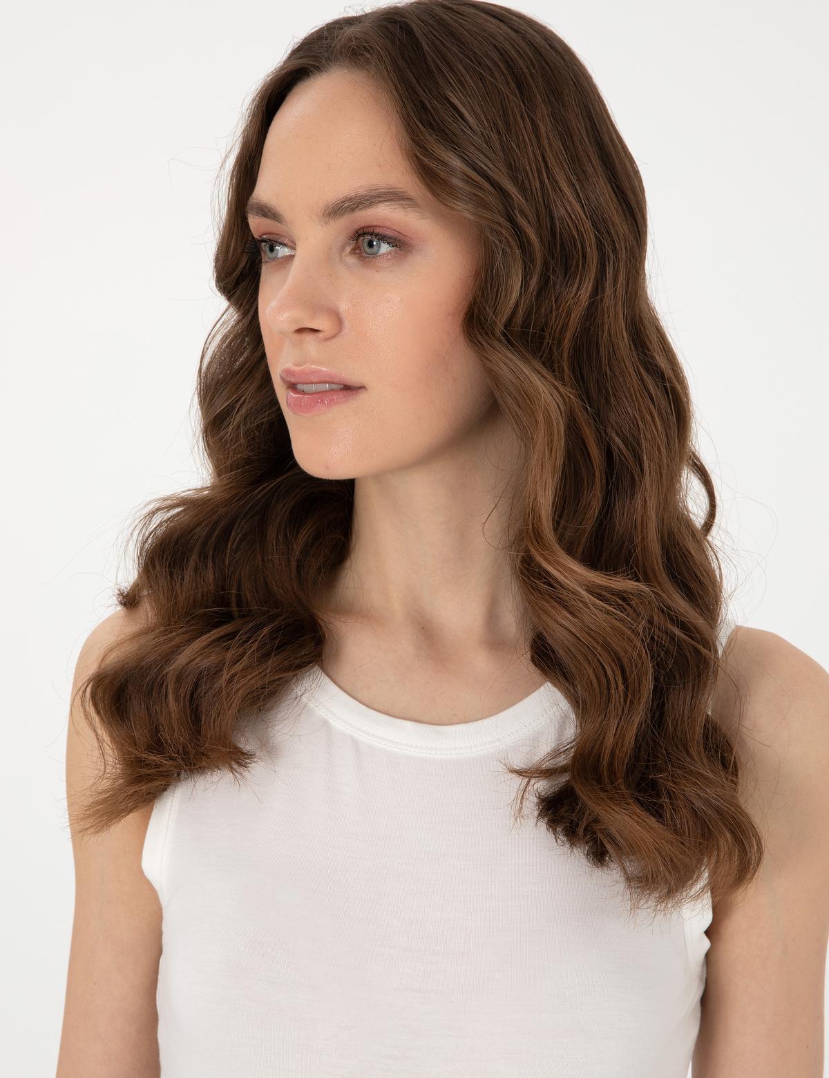 Beyaz Ex. Slim Fit Tişört - 50305783005