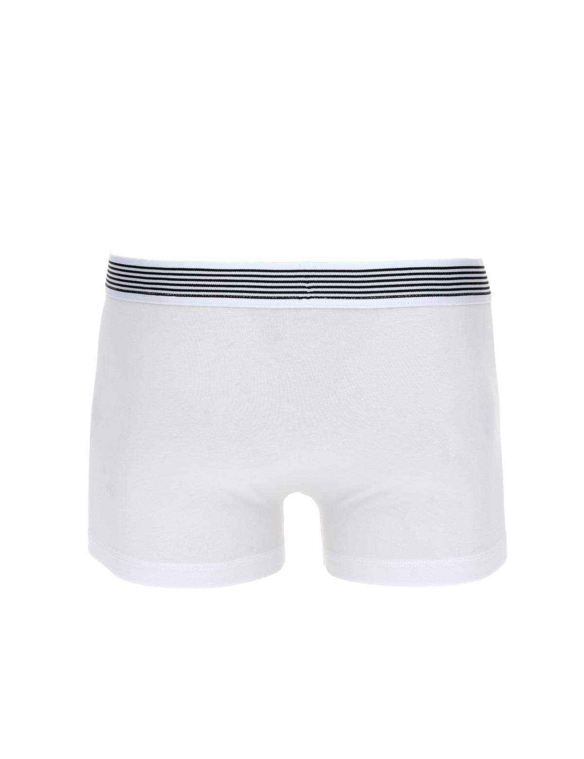 Beyaz Pamuk Modal Karışımlı 3'lü Boxer - 50315288015