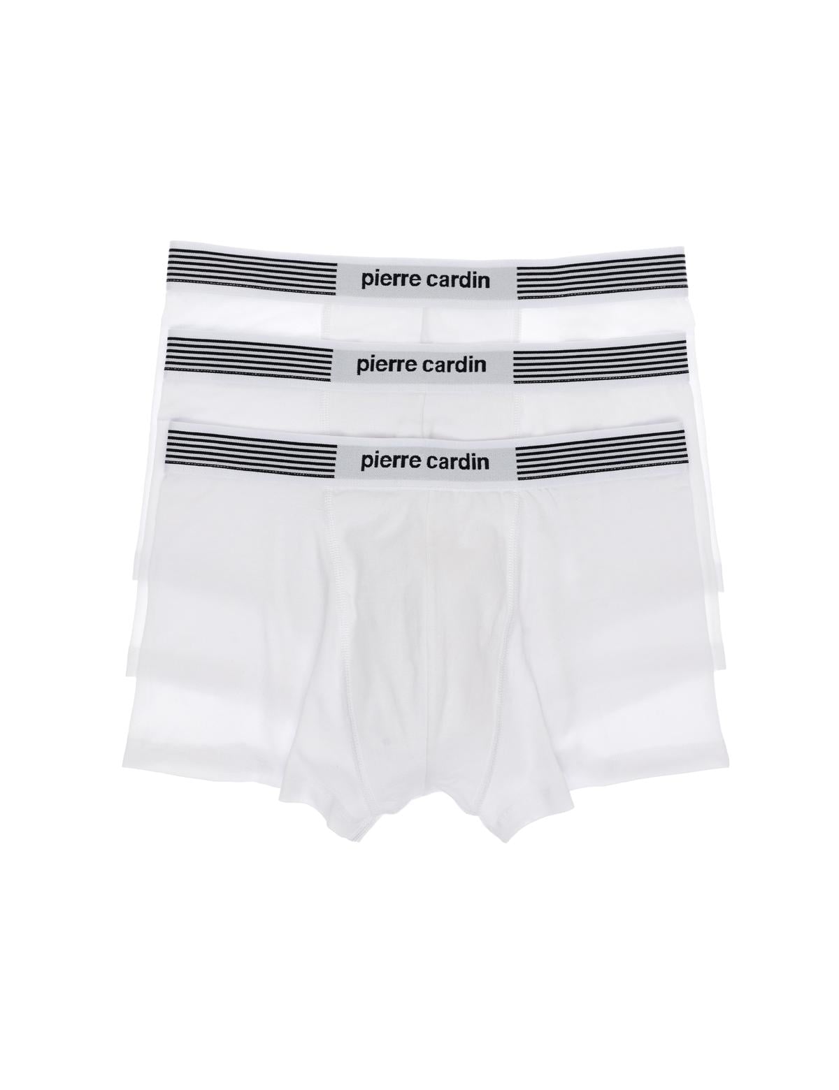 Beyaz Pamuk Modal Karışımlı 3'lü Boxer - 50315288015