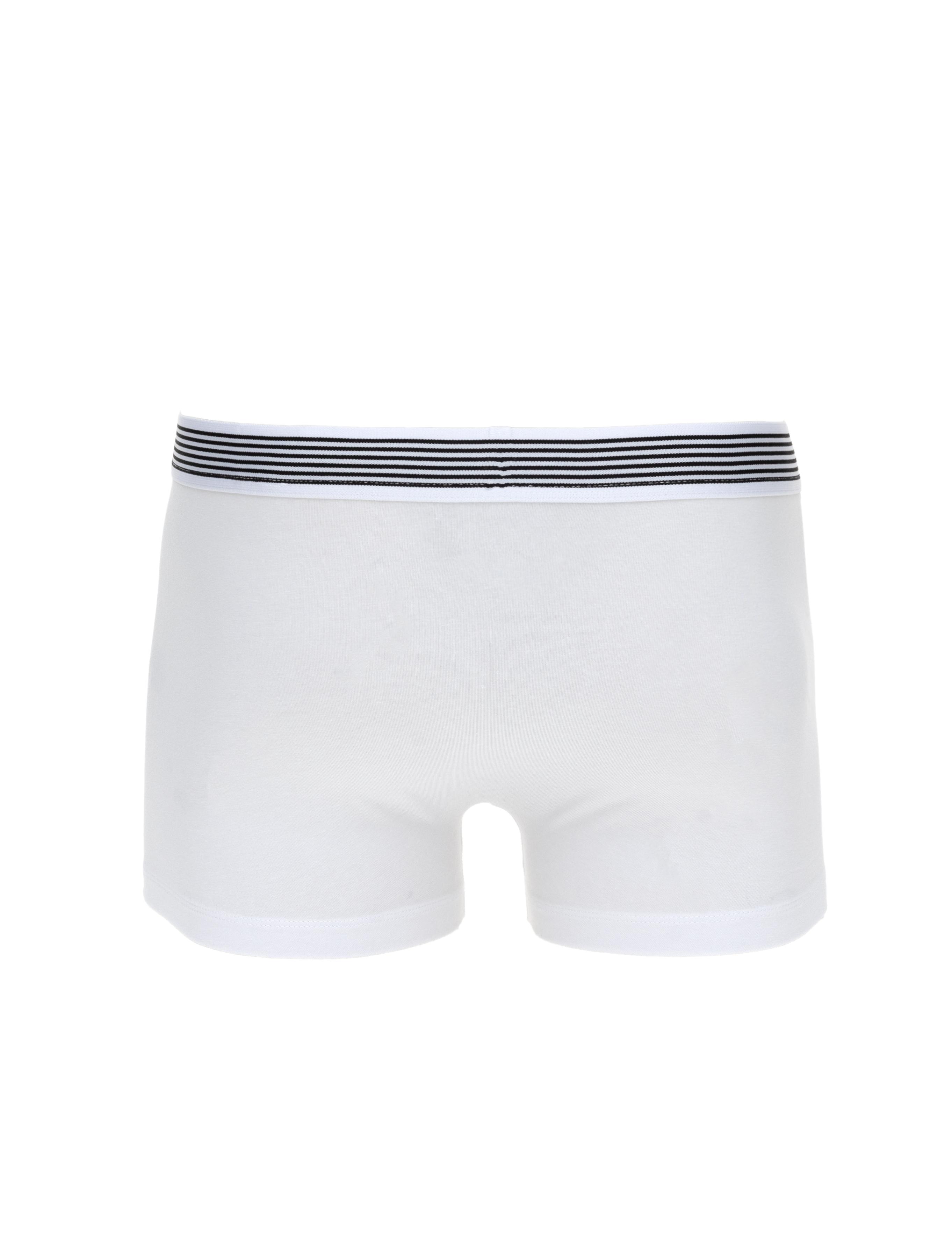 Beyaz Pamuk Modal Karışımlı 3'lü Boxer