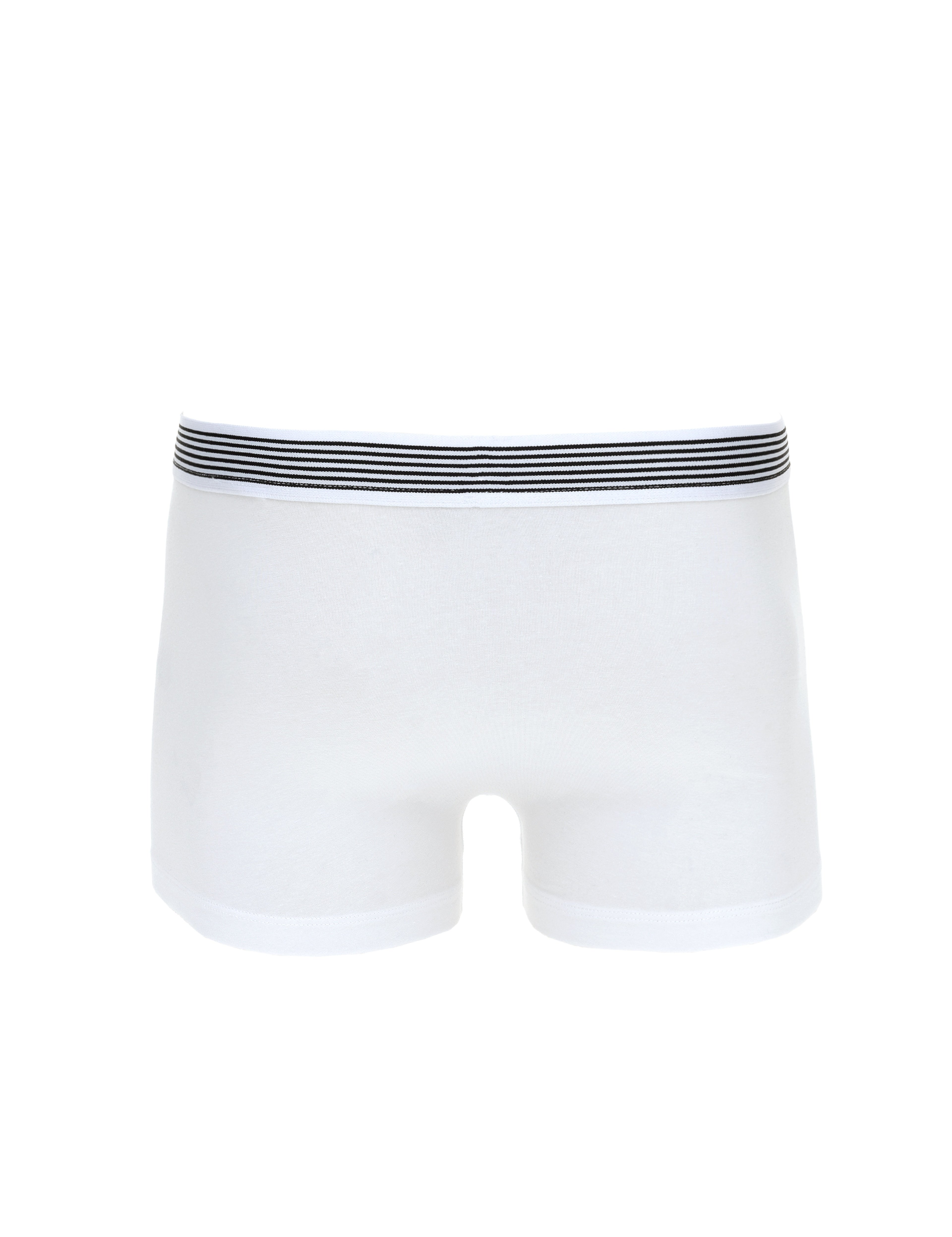 Beyaz Pamuk Modal Karışımlı Tekli Boxer - Image 2