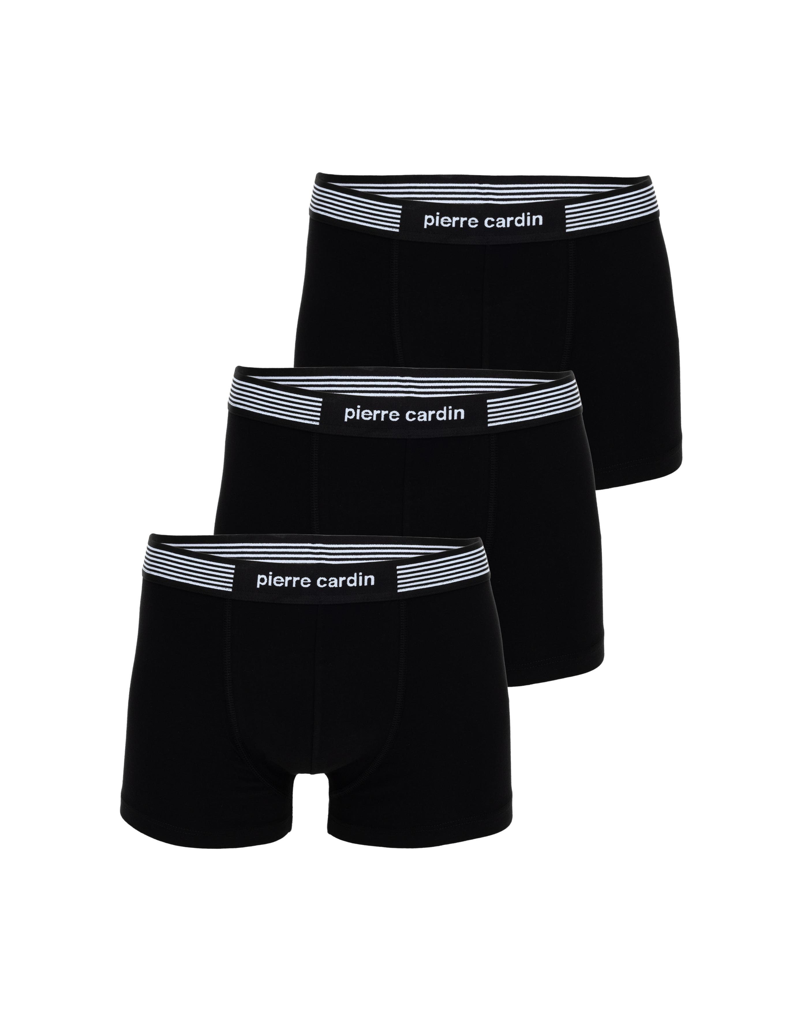 Siyah Pamuk Modal Karışımlı 3'lü Boxer