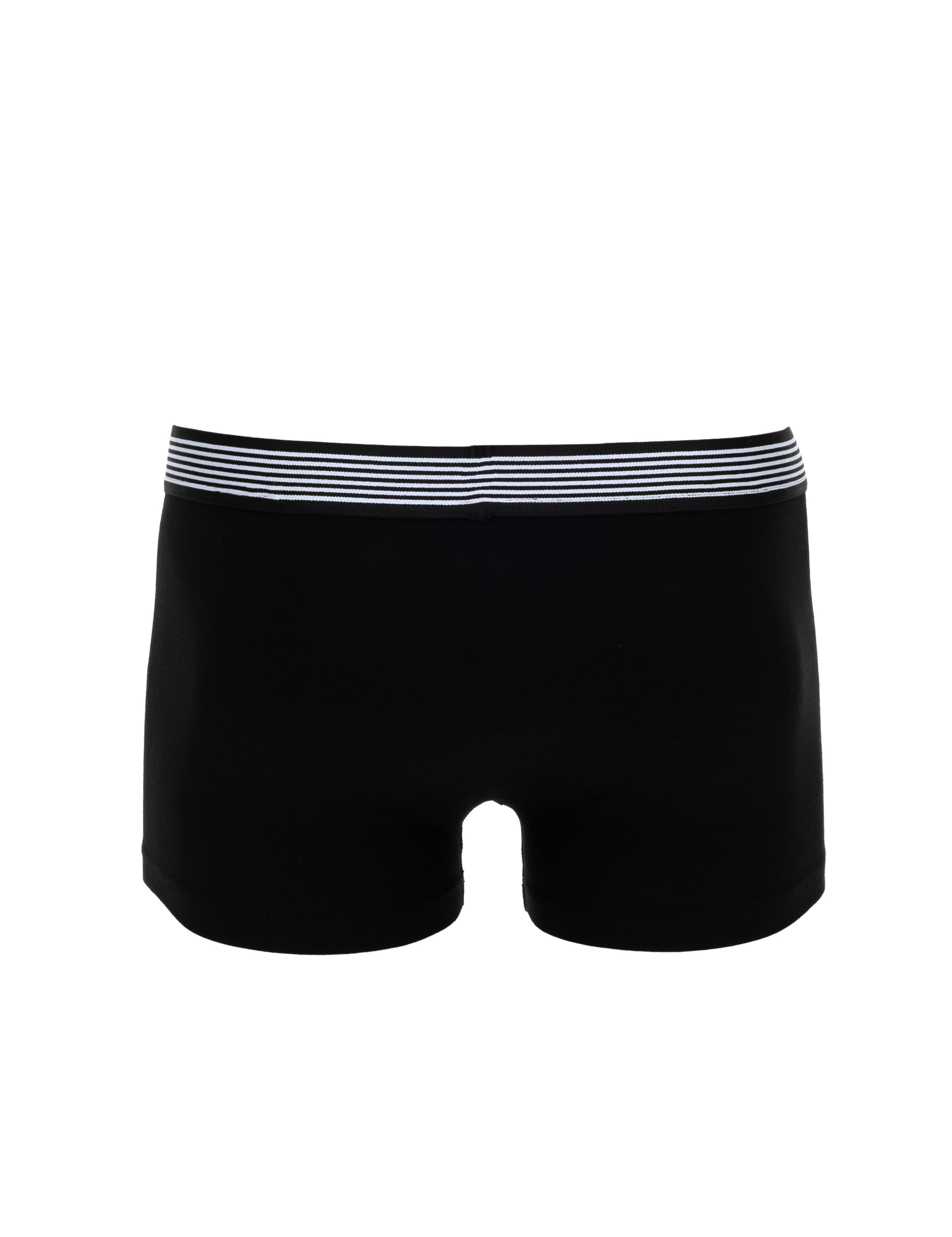 Siyah Pamuk Modal Karışımlı 3'lü Boxer