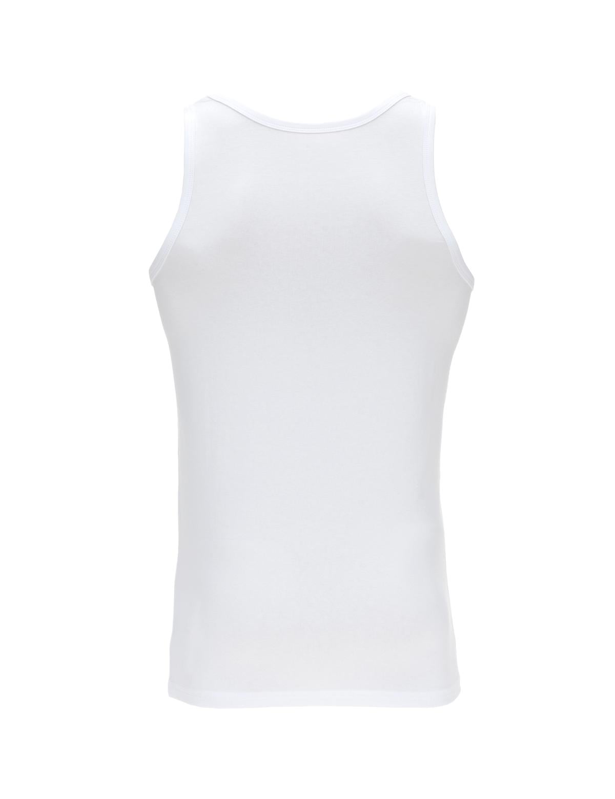 Beyaz Pamuk Karışımlı Atlet Boxer Set - 50315285001