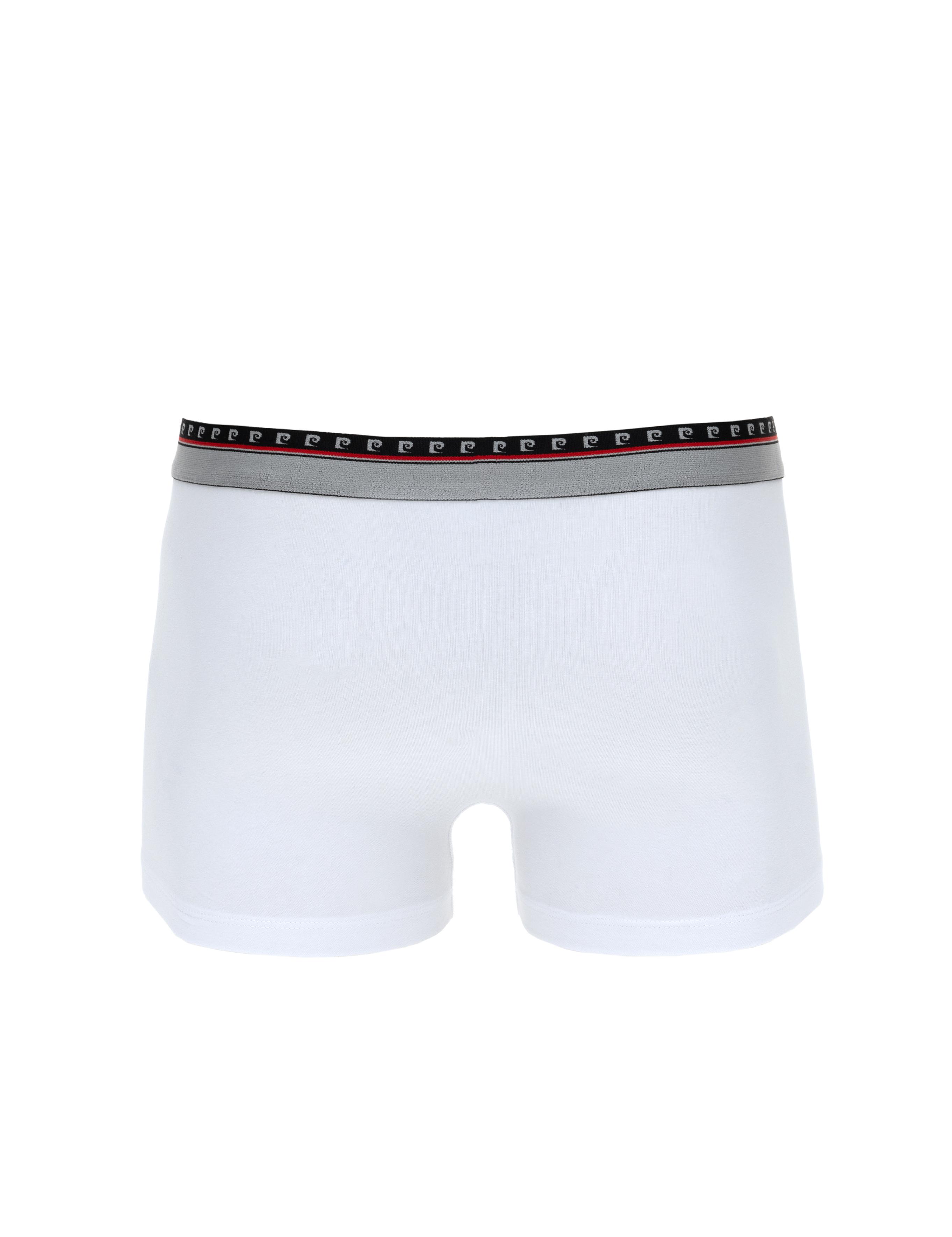 Beyaz Pamuk Karışımlı Atlet Boxer Set