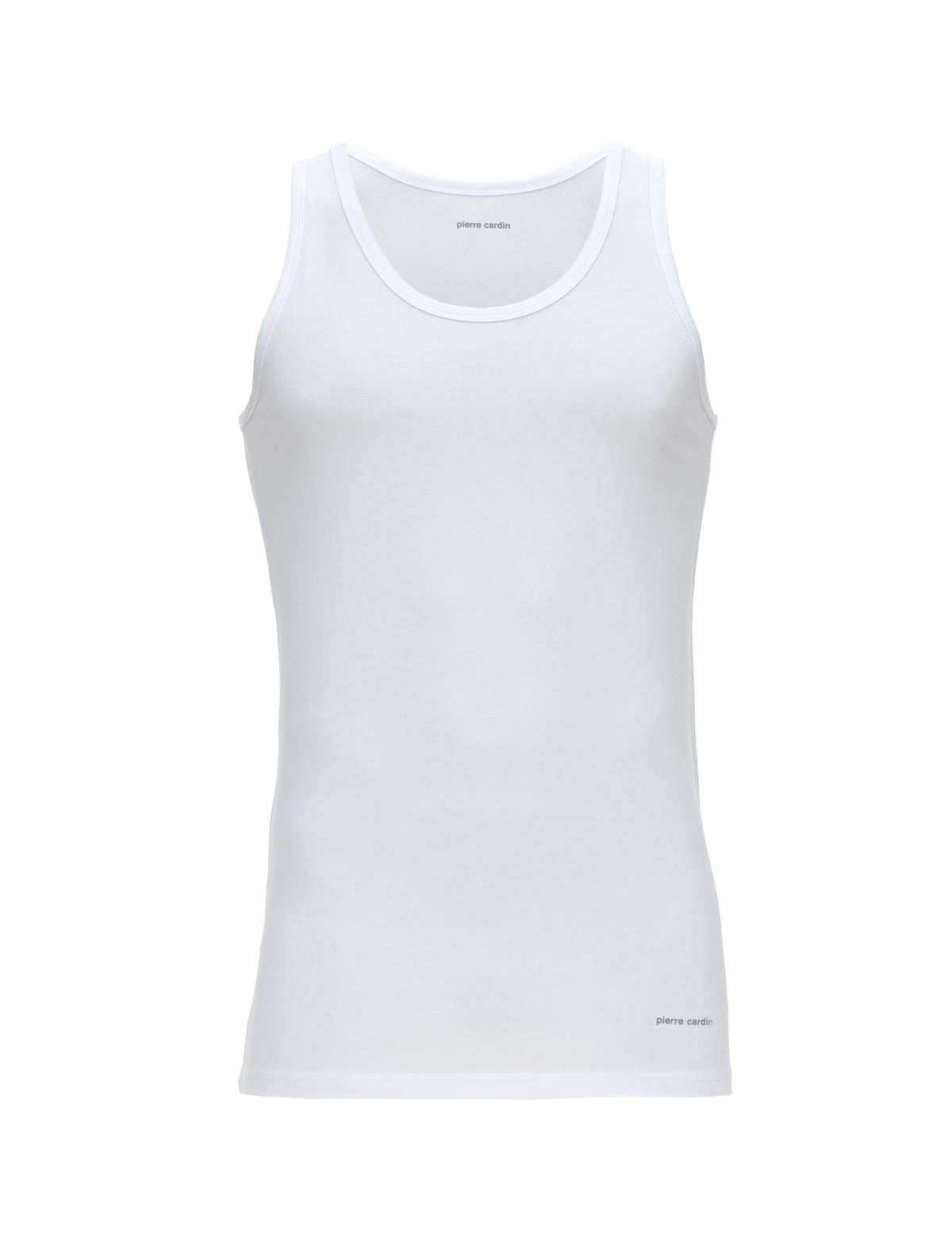 Beyaz Pamuk Karışımlı Atlet Boxer Set - 50315285001