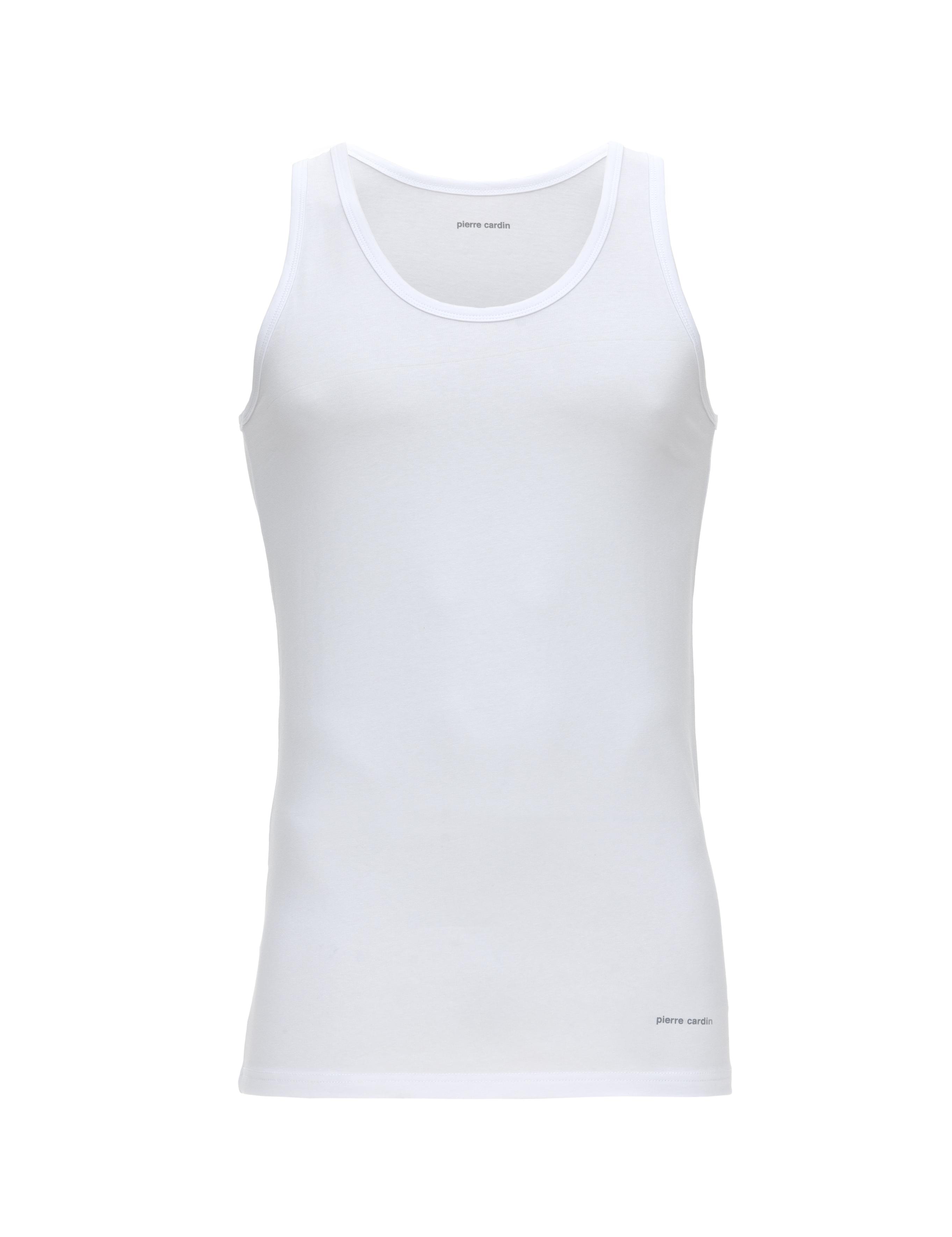 Beyaz Pamuk Karışımlı Atlet Boxer Set