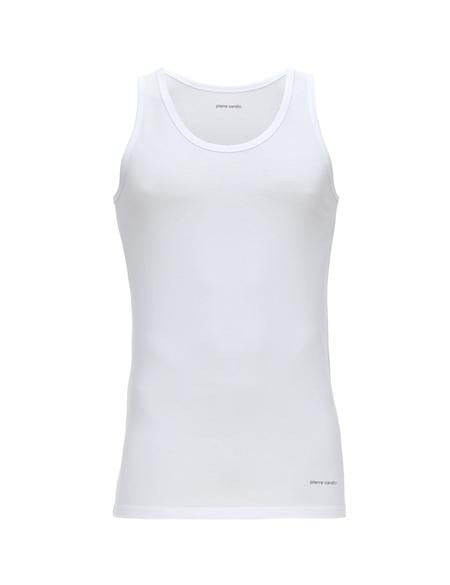 Beyaz Pamuk Karışımlı Atlet Boxer Set - 50315285001