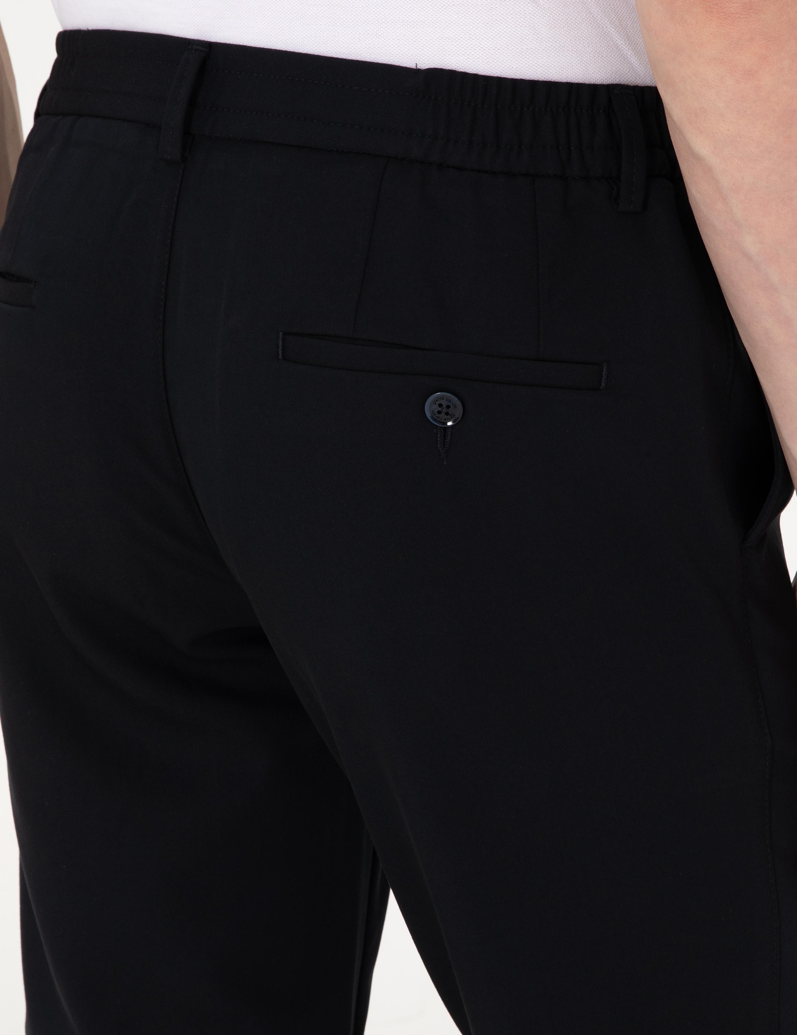 Lacivert Slim Fit Klasik Jogger Pantolon