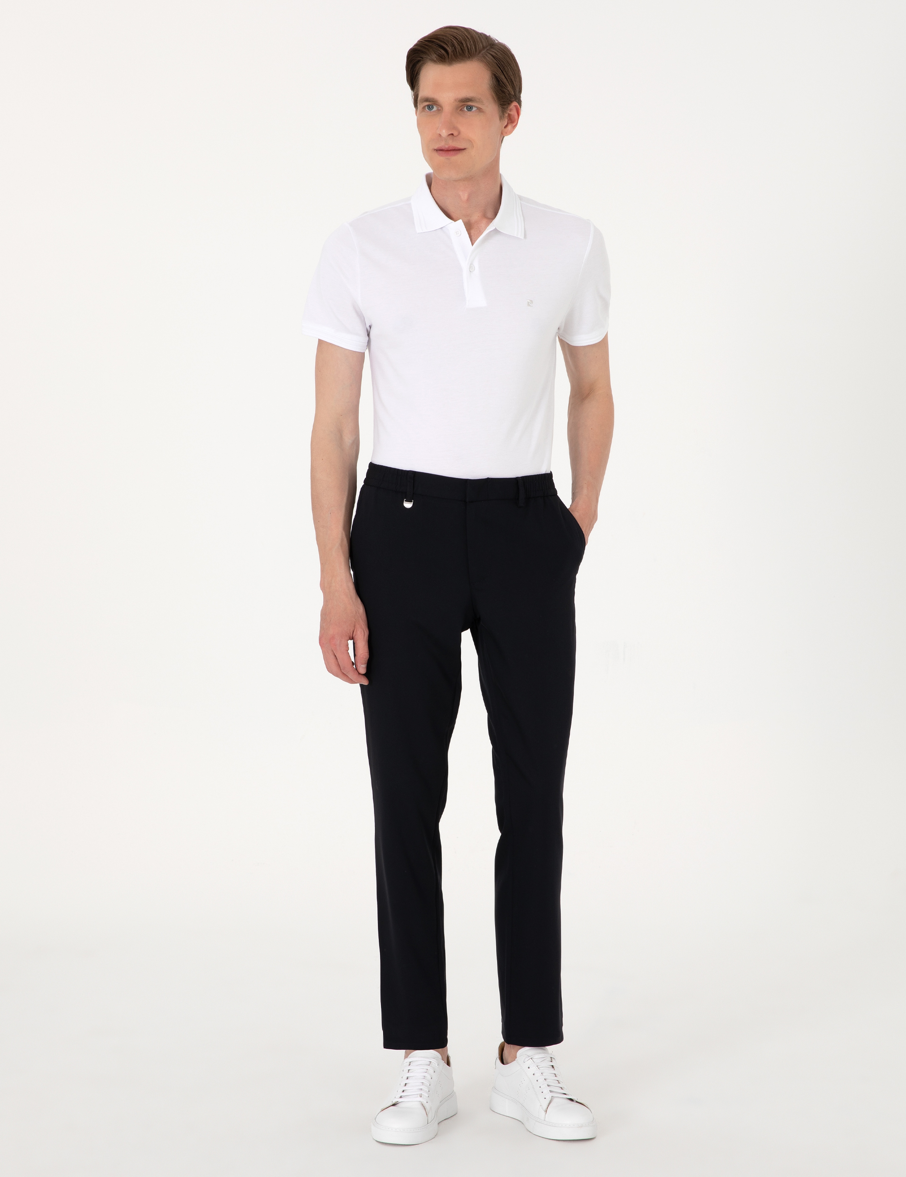 Lacivert Slim Fit Klasik Jogger Pantolon - Image 3
