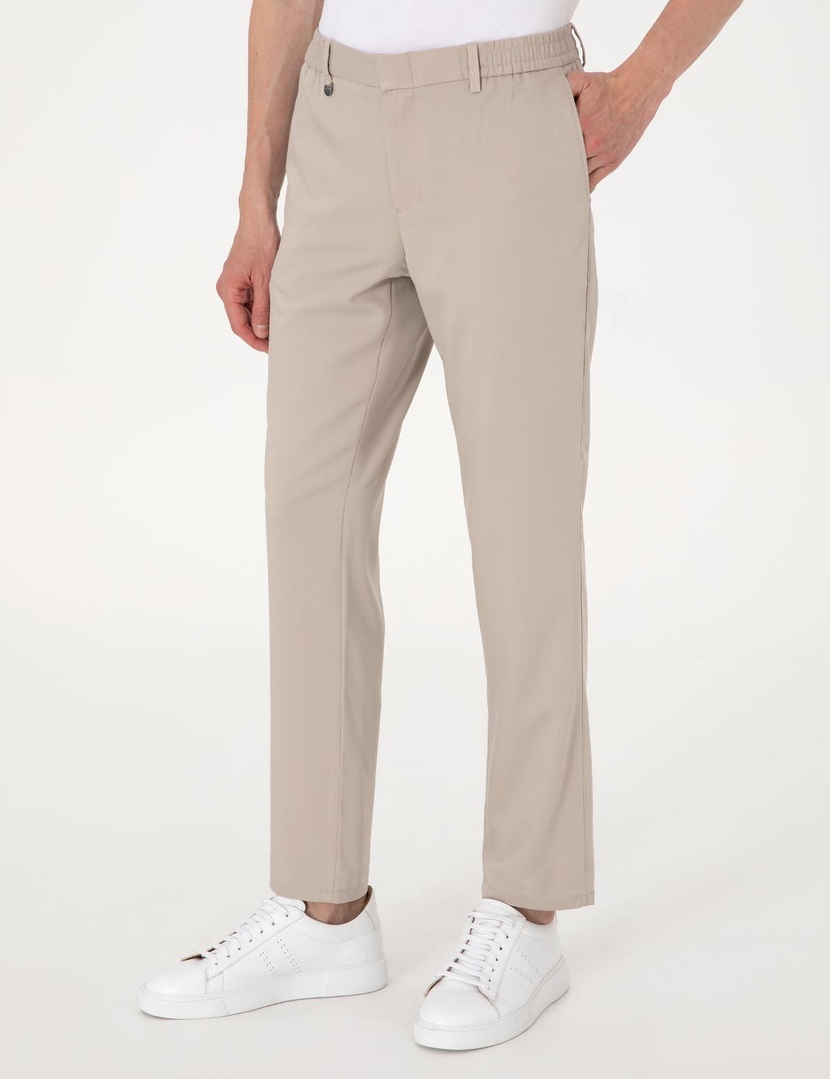 Bej Slim Fit Klasik Jogger Pantolon - 50306715012