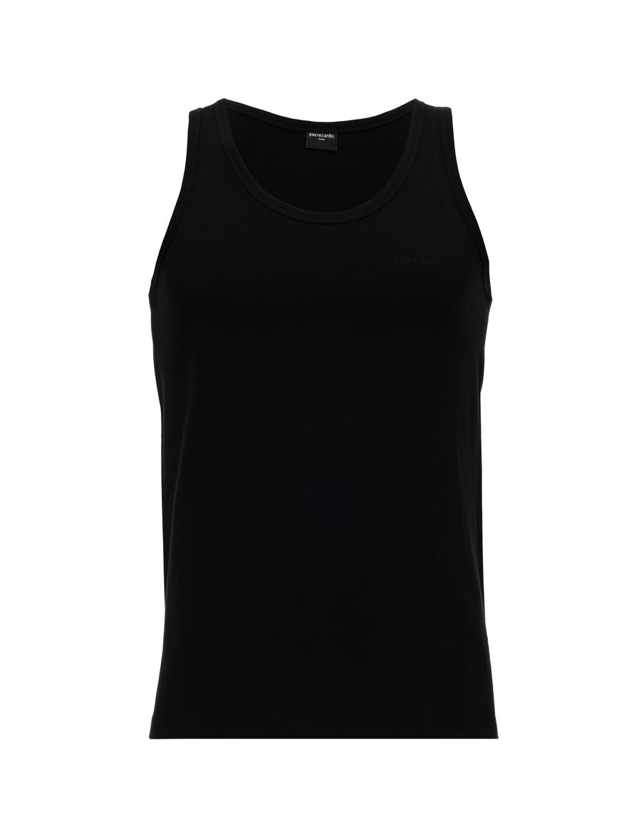 Siyah Pamuklu Tekli Atlet