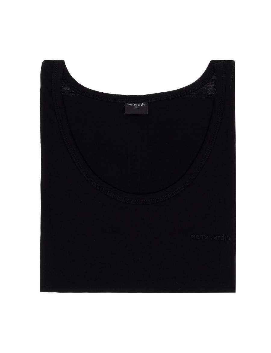 Siyah Pamuklu Tekli Atlet