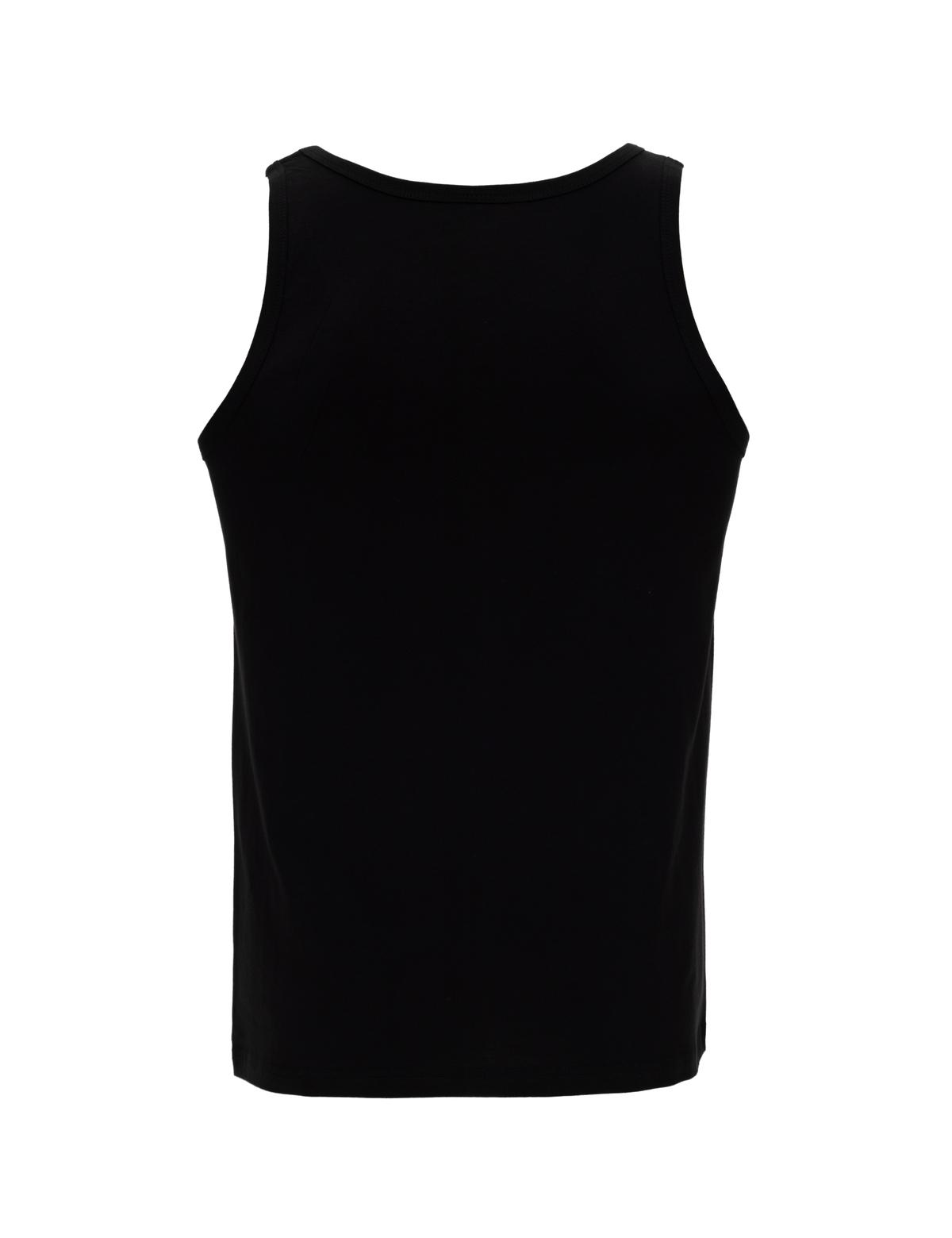 Siyah Pamuklu 2'li Atlet - 50315289001