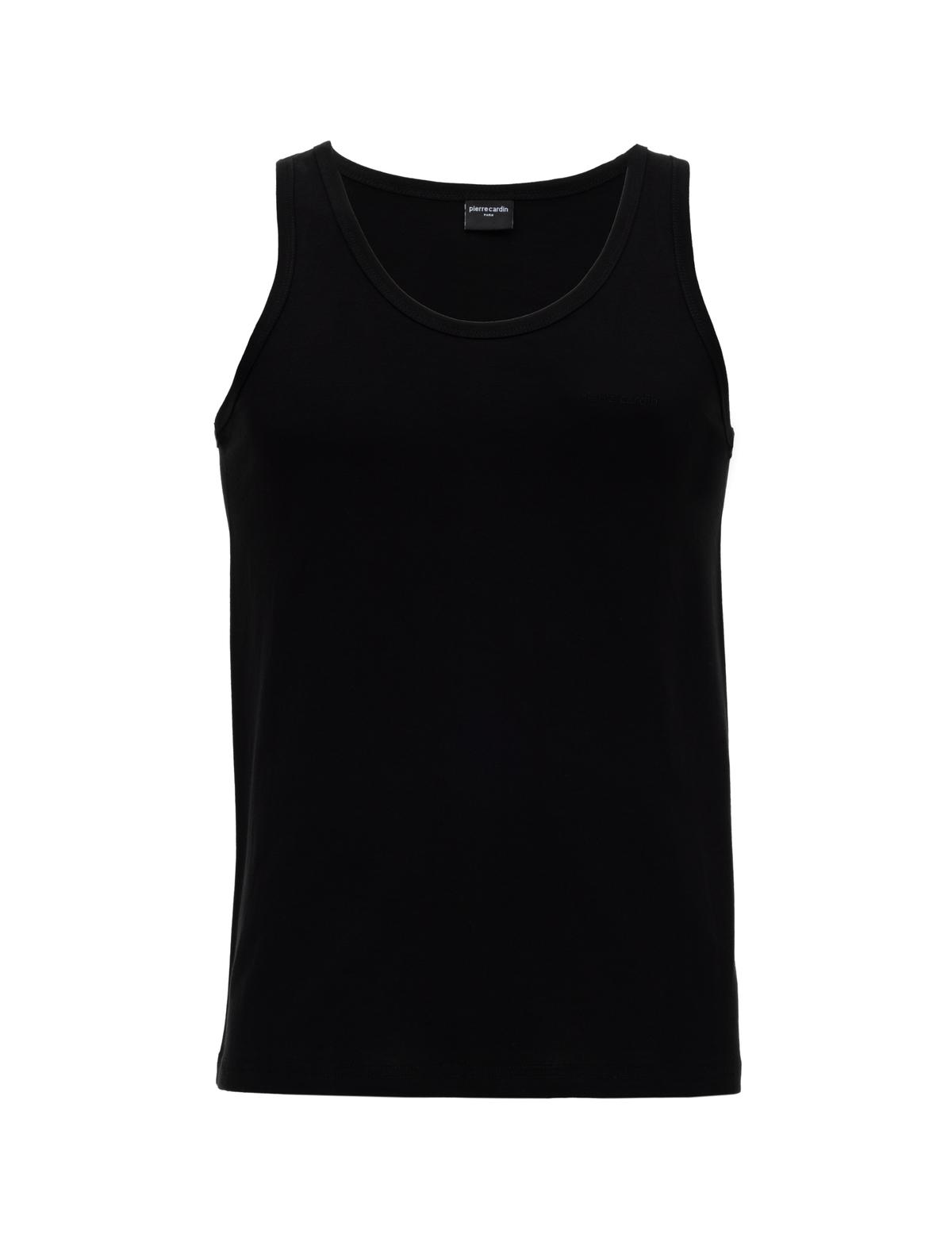 Siyah Pamuklu 2'li Atlet - 50315289001