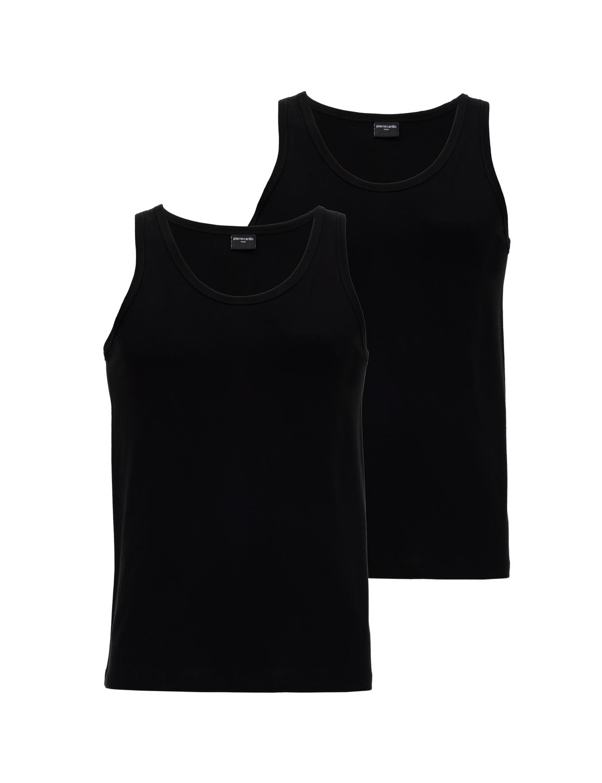 Siyah Pamuklu 2'li Atlet