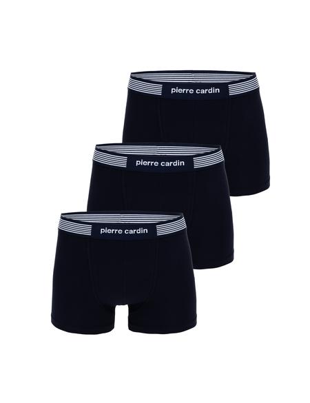 Lacivert Pamuk Modal Karışımlı 3'lü Boxer - 50315288014