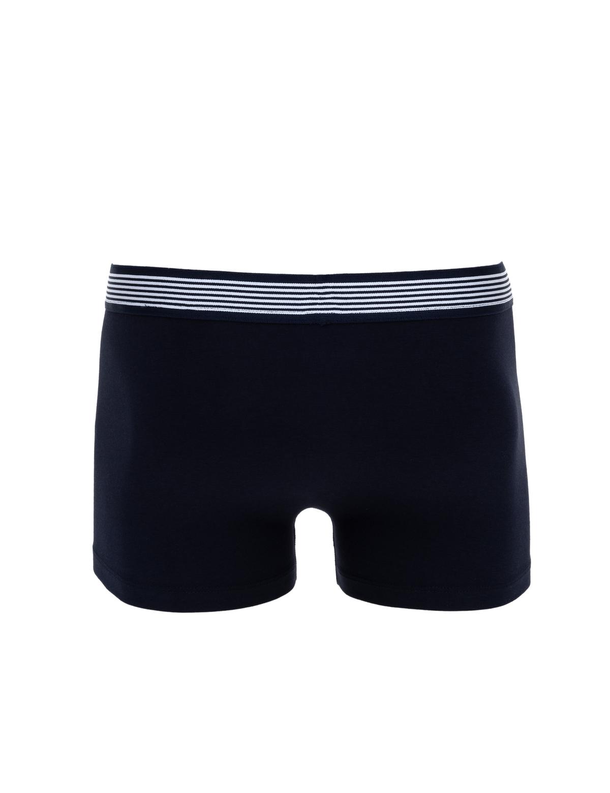 Lacivert Pamuk Modal Karışımlı 3'lü Boxer - 50315288014