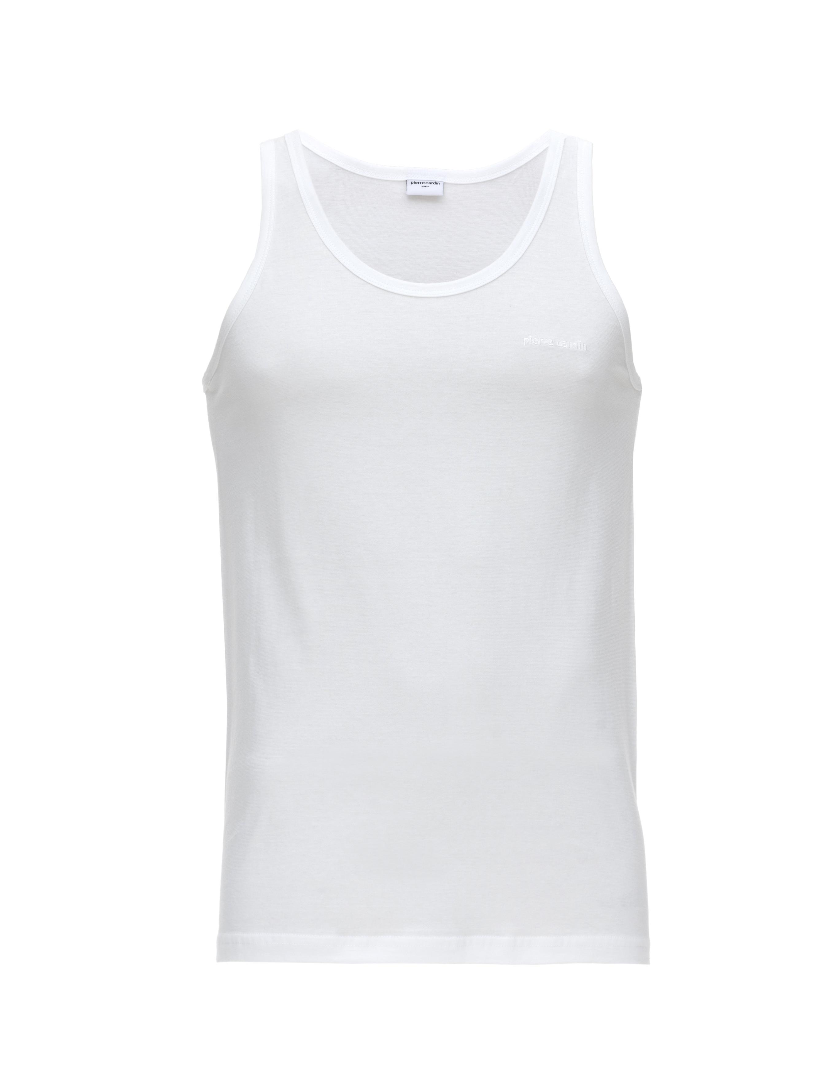 Beyaz Pamuklu Tekli Atlet