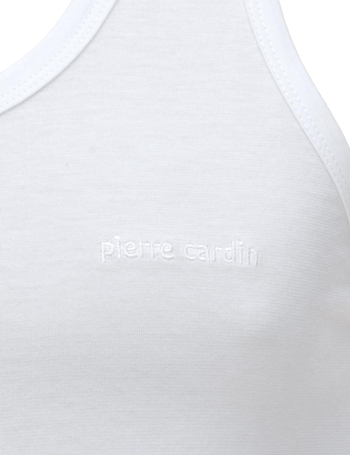 Beyaz Pamuklu Tekli Atlet - 50315393004