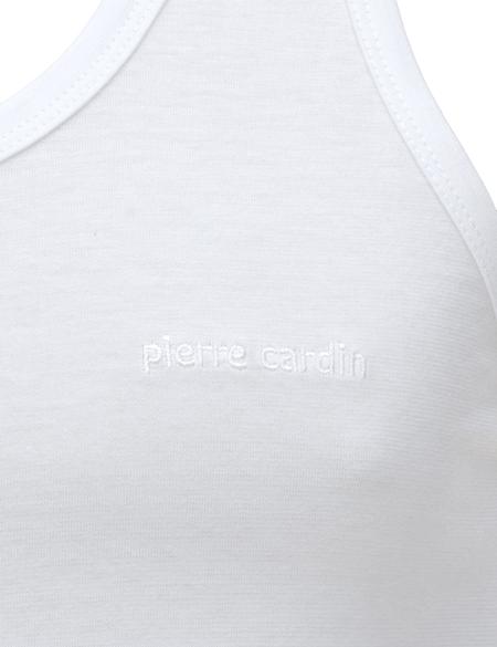 Beyaz Pamuklu Tekli Atlet - 50315393004