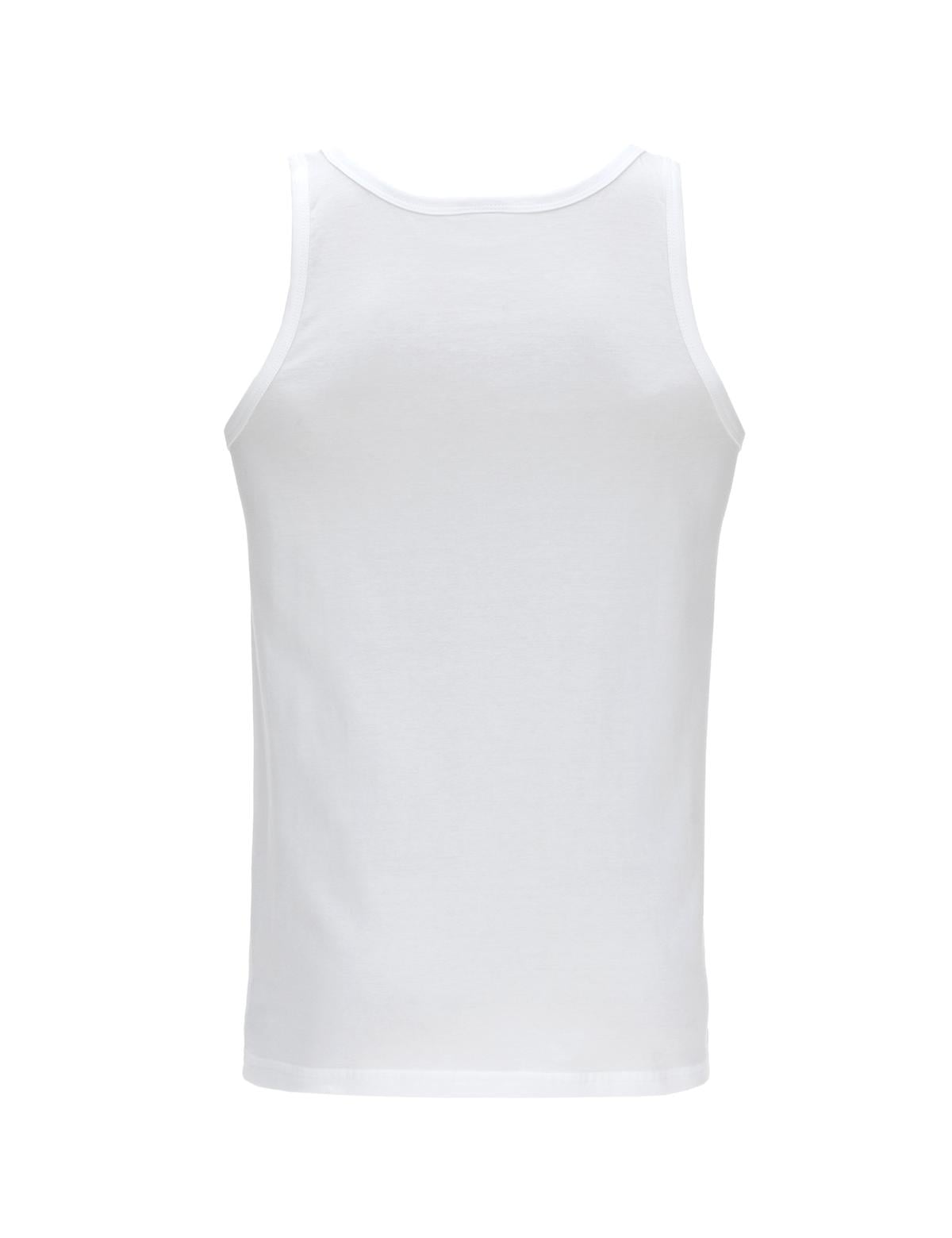 Beyaz Pamuklu Tekli Atlet - 50315393004