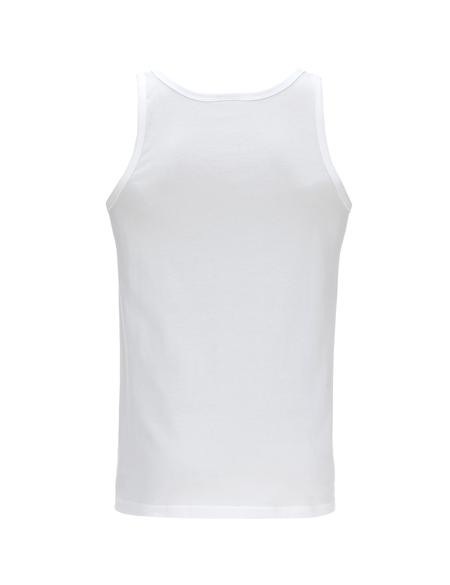 Beyaz Pamuklu Tekli Atlet - 50315393004