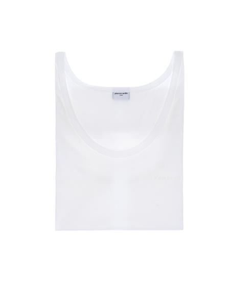 Beyaz Pamuklu Tekli Atlet - 50315393004