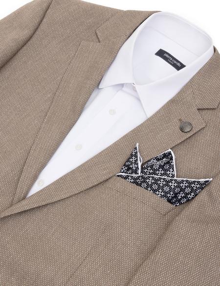 Siyah Desenli Mendil - 50317575001