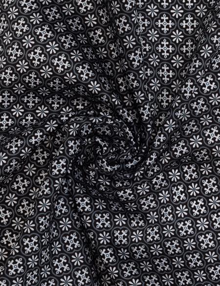 Siyah Desenli Mendil - 50317575001