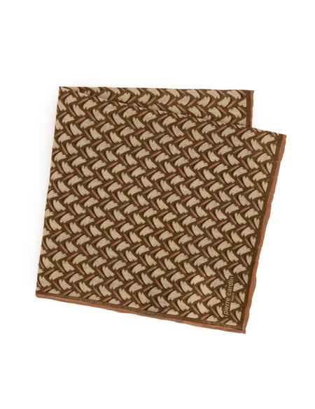 Kahverengi Keten Mendil - 50316442001