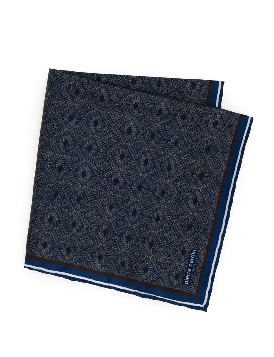 Lacivert Desenli Mendil