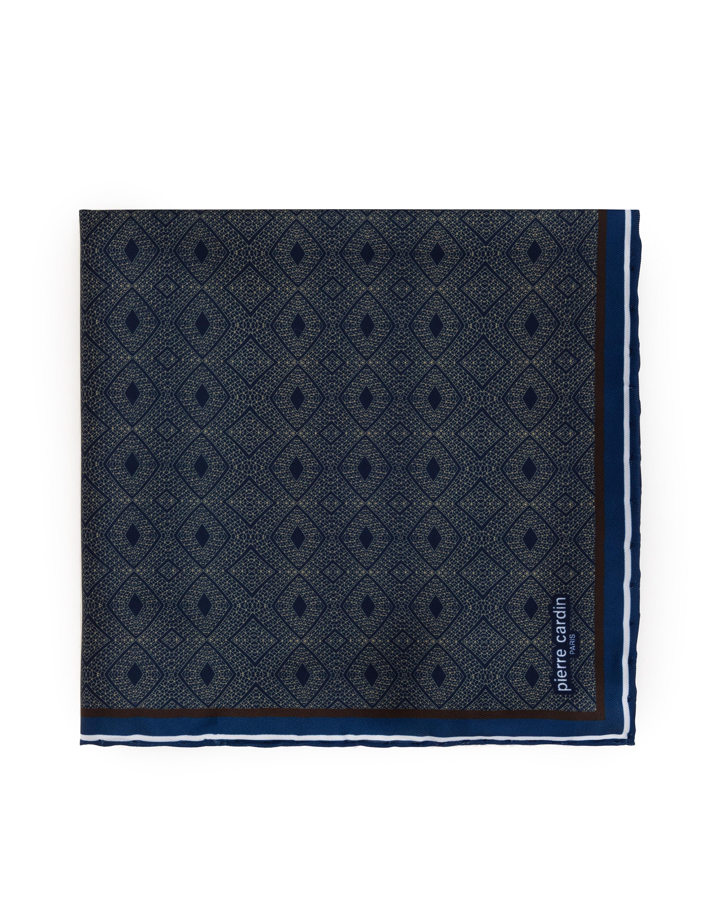 Lacivert Desenli Mendil